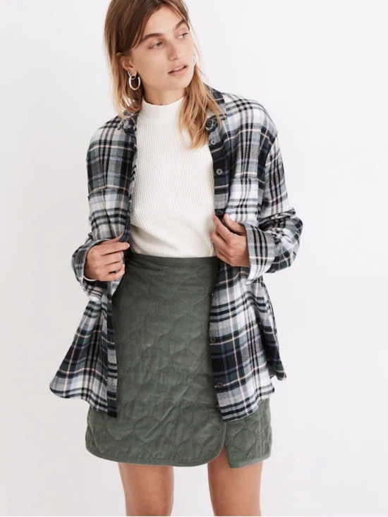 Madewell Tops - Madewell Flannel Sunday Shirt in Cronston Plaid Size XL